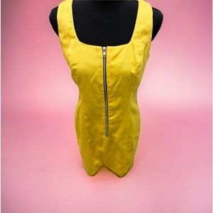 Vintage rare  yellow dress by Cline-kolarek size 6 made in USA